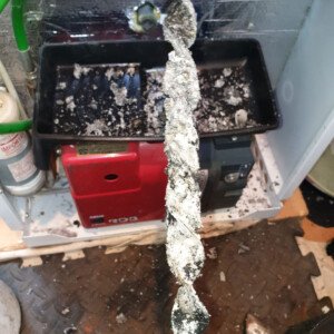 Removed block turbulator from boiler.